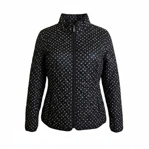 3X Lands' End Black and White Polka Dot 3-season Jacket, Like New